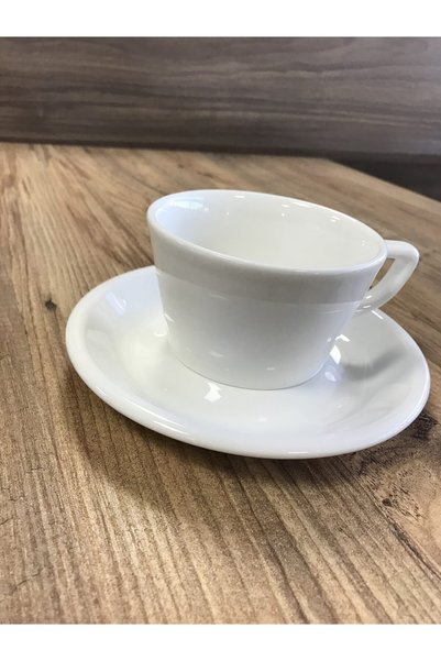 Bonna Porselen Premium Porcelain 4 Piece Coffee and Tea Cup Set 250 Cc - Cor250kft