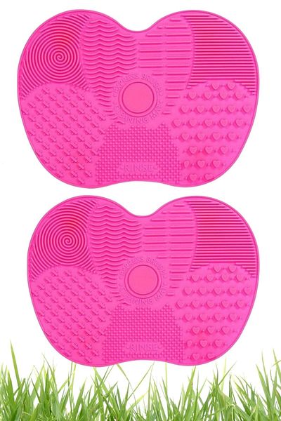 Buffer ®   2 Practical Makeup Brushes - Cleaning Mat Apparatus Small