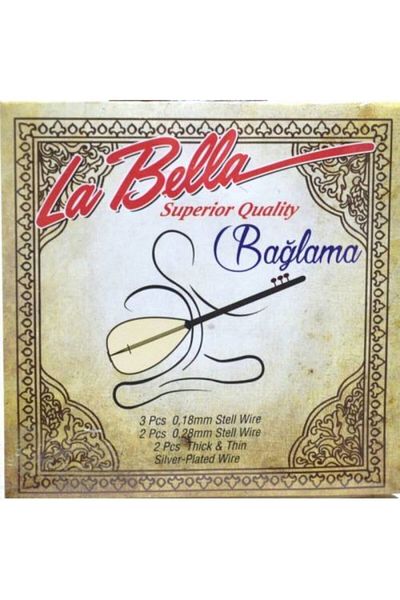 Labella La Bella Strings Sbh-18 0.18 - مجموعة أسلاك ربط بمقبض قصير