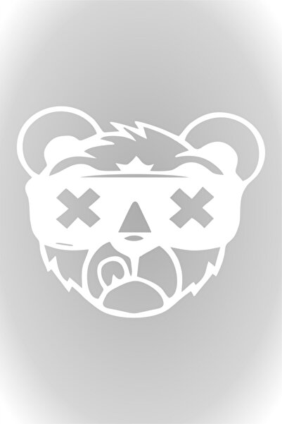 Quart Aksesuar 30 X 25 Cm Urs X Autocolant Auto Urs X Autocolant Parbriz Auto Alb