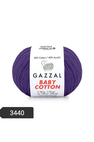 Gazzal Baby Cotton Xl Πλεκτό Χειροποίητο Σχοινί Mystic 3440