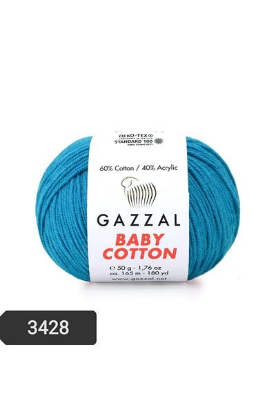 Gazzal Baby Cotton Amigurumi Yarn 50 Gr Πλεκτό Χέρι Σκέλος Punch Yarn 3428 Βαμβακερό+ακρυλικό Πλεκτό Σκέλος