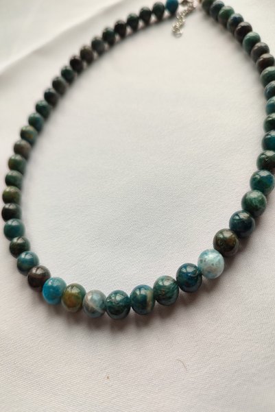 badeaccessories Certified Apatite Natural Stone Necklace