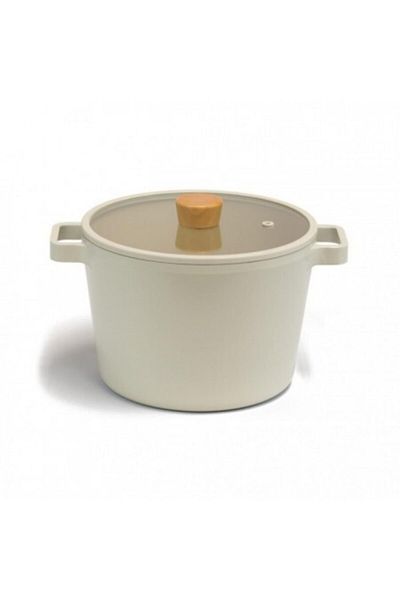 NEOFLAM Fika Cast Aluminum 7 Piece Cookware - Pan Set Beige