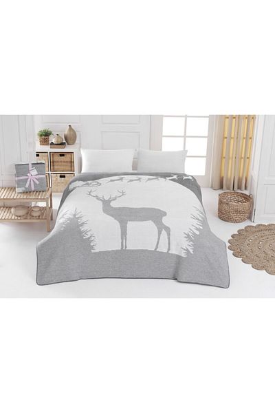 Dinarsu Double Cotton Double Sided Blanket 200X220 Ahu