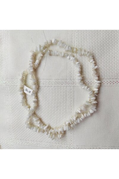 ByKolyeucum حجر القمر المكسور سلسلة حجر طبيعي (80 سم) - Klckr0025