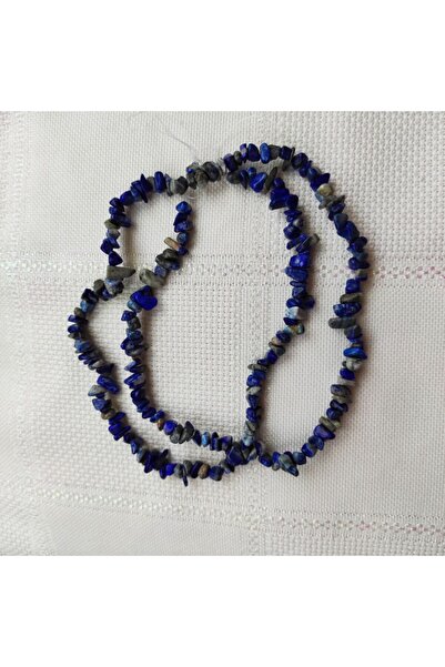 ByKolyeucum خرز من حجر اللازورد المكسور من الحجر الطبيعي (80 سم) - Klckr0012