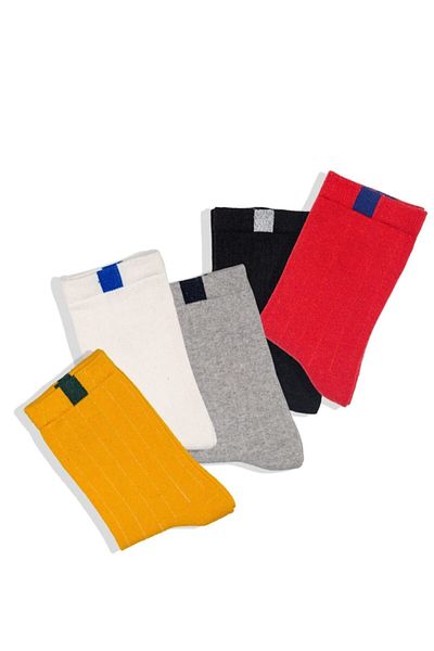 footmania Σετ 5 ζευγαριών πολύχρωμες κάλτσες τένις Unisex College