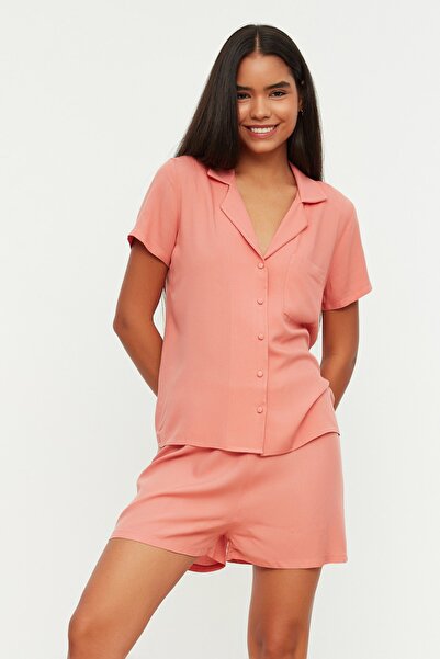 Trendyol Collection Pajama Set - Pink - Plain