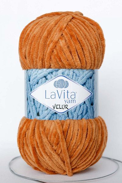 LaVita Yarn Velur Baby Velvet Rope Amigurumi Πλεκτό Χέρι - 7211-s.καφέ