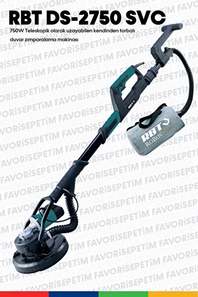 RBT Yüksek Tork Ds 2750 Svc Alçıpan Duvar Zımparalama Kendinden Vakumlu
