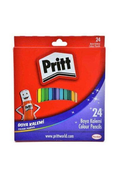 Pritt 24 Colored Crayons - Cardboard Box