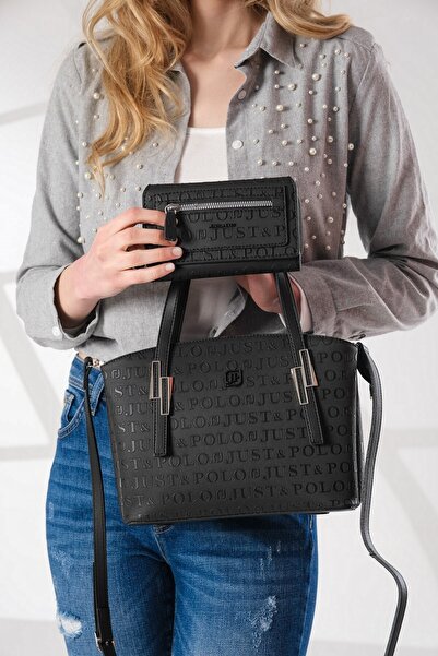 Just Polo Kadın Ayarlanabilir Askılı Omuz Çantası Ve Cüzdan Kombini Pbu4030-1006