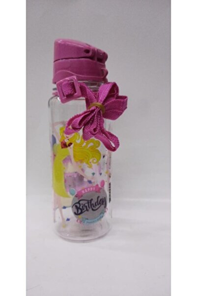abnturk Pembe Renk Suluk Prenses Doğum Günü Partisi Happy Birthday 500ml Su M...