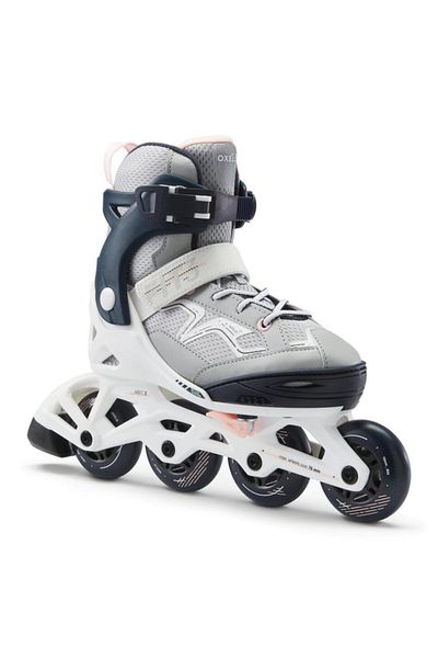 Decathlon Black/Grey Kids Roller Skates - Fit3