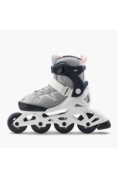 Decathlon Black/Grey Kids Roller Skates - Fit3