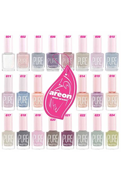 Pastel Pure Oje Full Set 22'li + Areon Araç Ve Oda Kokusu