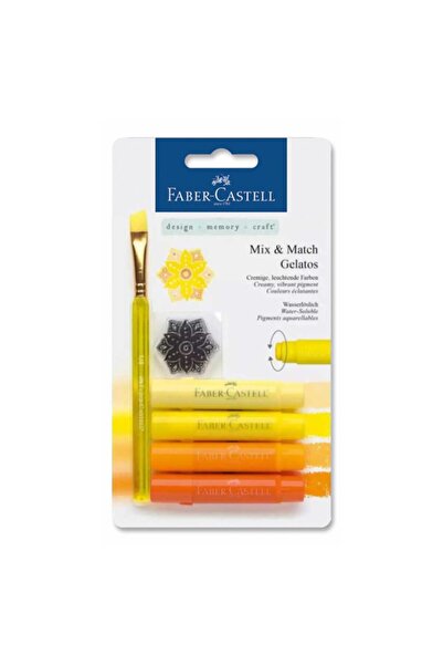 Faber Castell Mix & Match Gelatos Sulandırılabilir Mum Boya Seti Sarı Tonlar ...