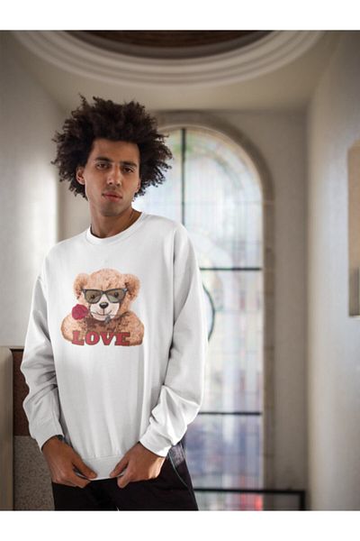 SUNFREE Φούτερ Unisex με στάμπα Teddy Bear