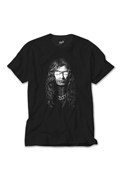 Z zepplin Tricou negru Megadeth Dave Mustaine Silhouette