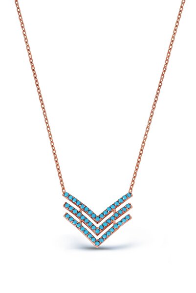 Argentum Concept 925 Ayar Gümüş Firuze Taşlı Kolye - N087201