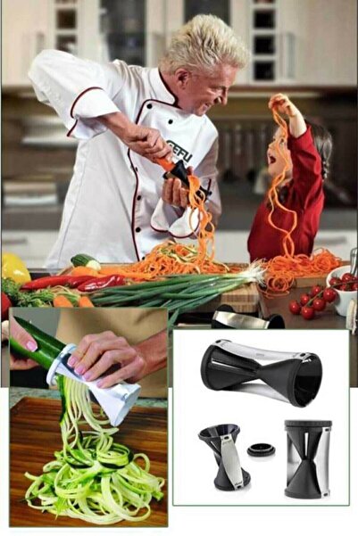çilekev Spiral Havuç Salatalık Kabak Sebze Doğrayıcı Rende Relatos Spagetti Kabak Jülyen Kesici