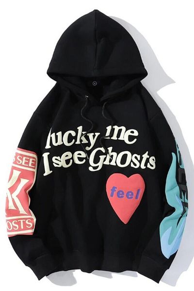 Trendiz Kanye Oversize Sweatshirt Hoodie Schwarz Tr30026