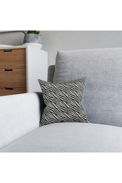 FUS BLUE Zebra Patterned 4-Piece Throw Pillow Case
