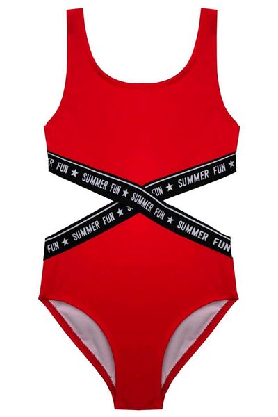 DEEP BEACH Red Girl's Swimsuit Db200568cm