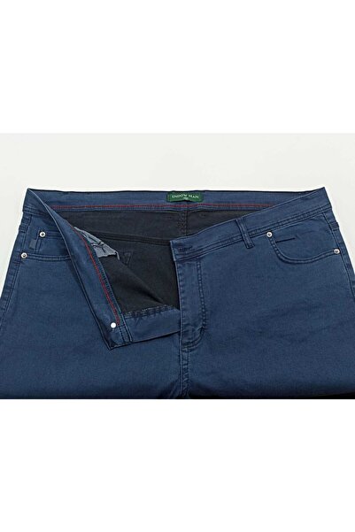 SMZ Ανδρικό τζιν παντελόνι ελαστικό ύφασμα μεγάλου μεγέθους, κανονική μέση, ίσιο πόδι