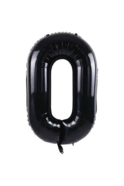 Dipak لون أسود 40 بوصة 100 سم 0 عدد بالون فويل