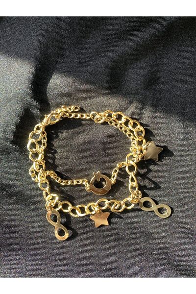 GOLD TRAY Silver Color Stainless Steel Anklet |   Sns80032