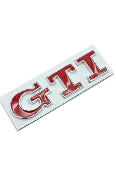 Volkswagen Gtı Kırmızı Krom Bagaj Yazısı Logo Amblem