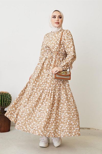 benguen Daisy Patterned 400 Model Dress