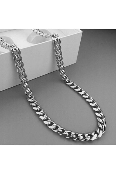The Collection Gold Ring Steel Necklace