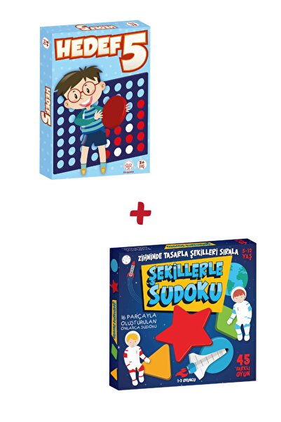 Tes Yayıncılık الهدف 5 / سودوكو مع الأشكال مجموعة من 2