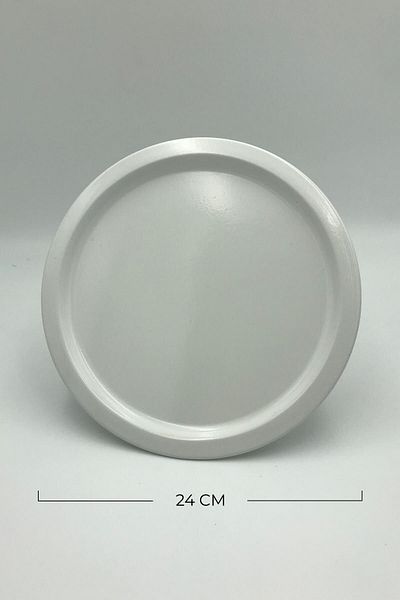 Aslı Hediyelik Metal Round Serving Tray 24 Cm