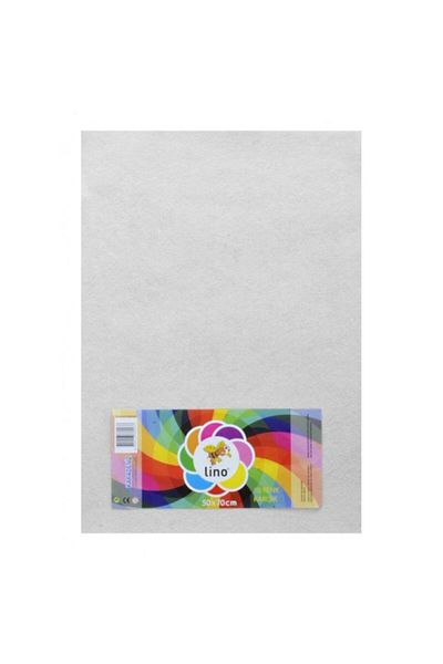 Lino Felt 50x70 cmPack of 10 White
