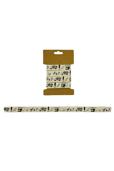 OzanTuhafiye Βαμβακερή κορδέλα Κοτόνι Κορδέλα 1,5 cm 4,5 Mt A80