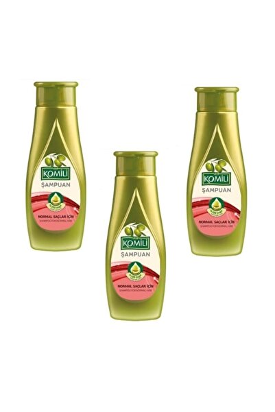 Komili شامبو زيت الزيتون - 3 قطع، 500 مل، للشرائح العادية