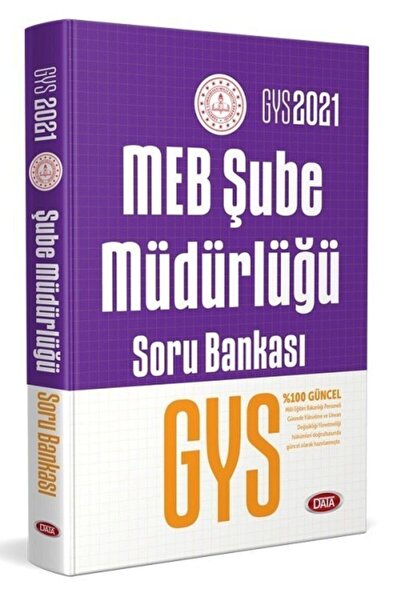 Data Yayınları Milli Eğitim Bakanlığı Gys Şube Müdürlüğü Soru Bankası