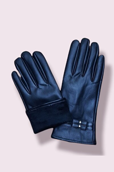 ERKİLET Suni Deri Kadın Kar Eldiveni