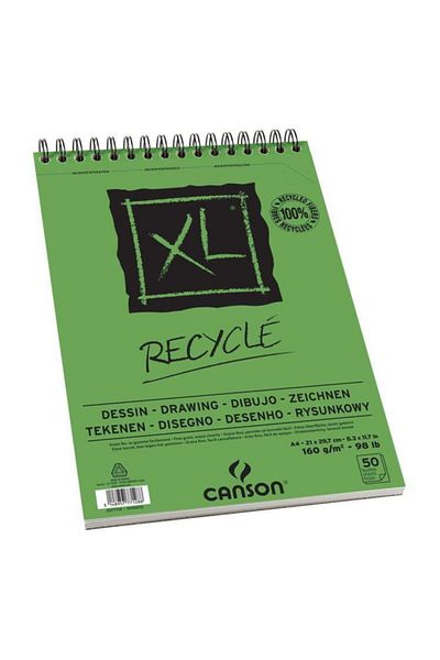 Canson Xl Recycle Drawing Drawing Notebook 160 GrA4 50 Yp