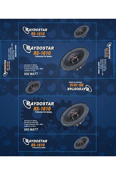 RAYDOSTAR 16cm Oto Hoparlör
