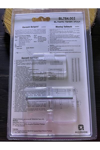 kral anahtar Ito 754/68K - Double Sided Trapped Barel Lock