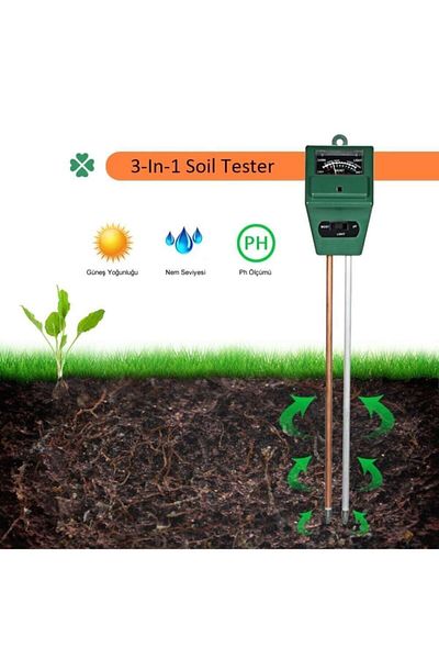 Motorobit Ph Meter - Soil Moisture and Light Intensity Meter