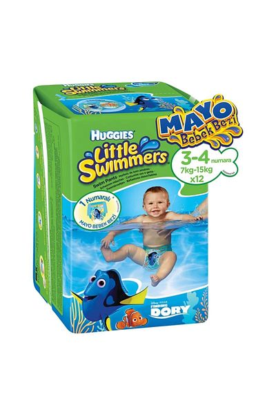 Huggies Little Swimmers Baby Diapers - 7-15 Kg, 12 Pieces