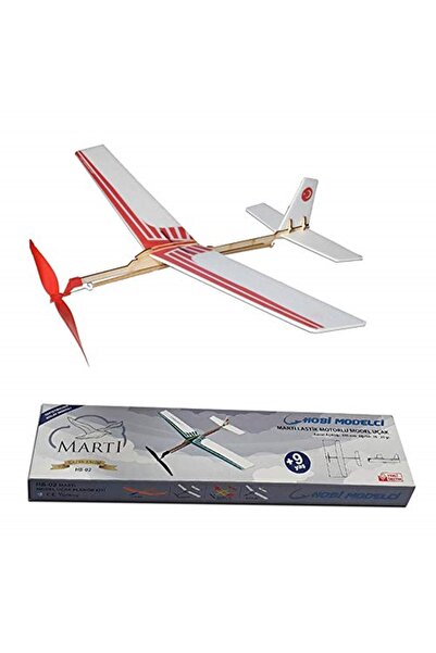 Hobi Modelci Lastik Motorlu Model Uçak - Maket Uçak - 3d Puzzle - Martı