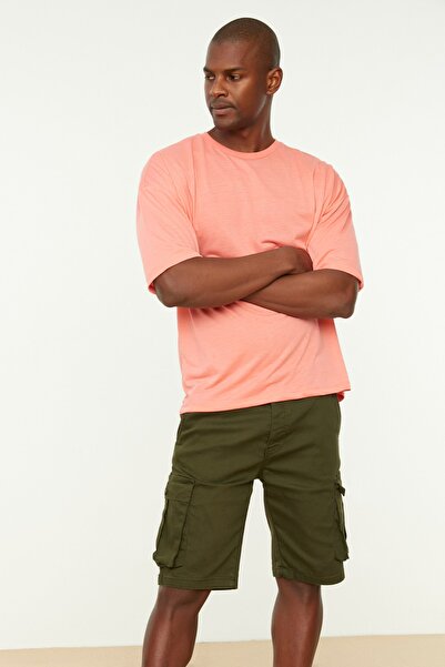 Trendyol Collection Khaki Cargo Pocket Shorts & Bermudy - TMNSS20SR0177