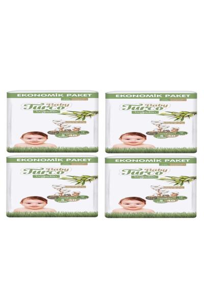 Baby Turco Bebek Bezi Ekonomik Paket 40'li (5 Numara) 8682241205950 4 Paket 1...